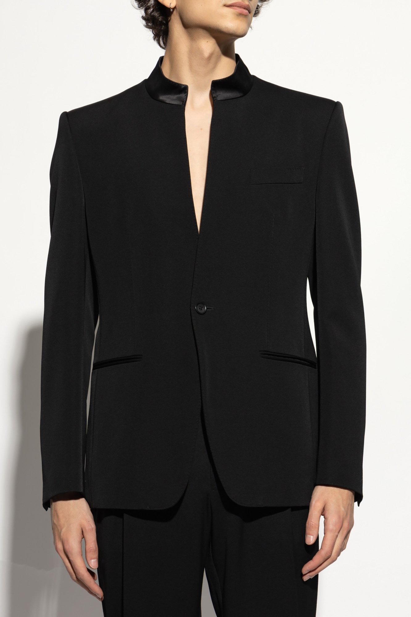 【関税&送料込】Dolce & Gabbana Graphite Wool Blazer Vtg 90s New DOLCE & GABBANA Men Grey Wool Blazer Sportcoat